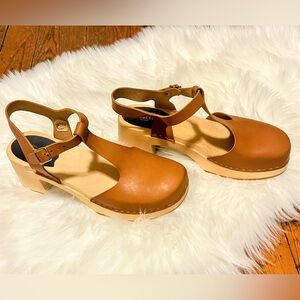 Swedish Hasbeen T-Strap Clogs